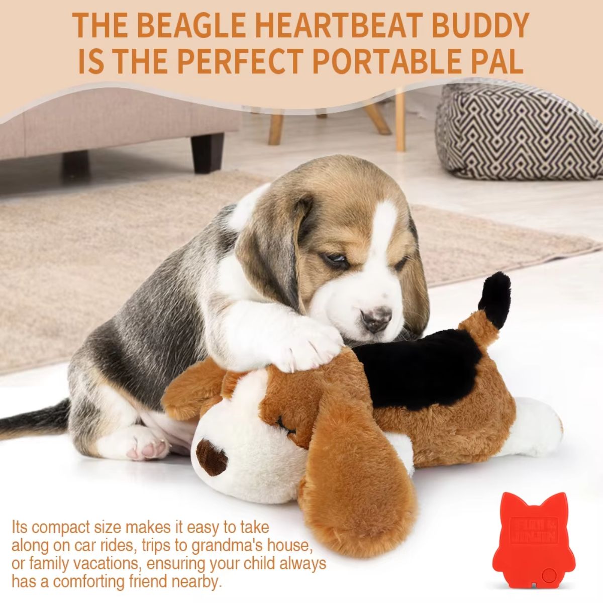 Calming Heartbeat Puppy Sleep Aid Toy